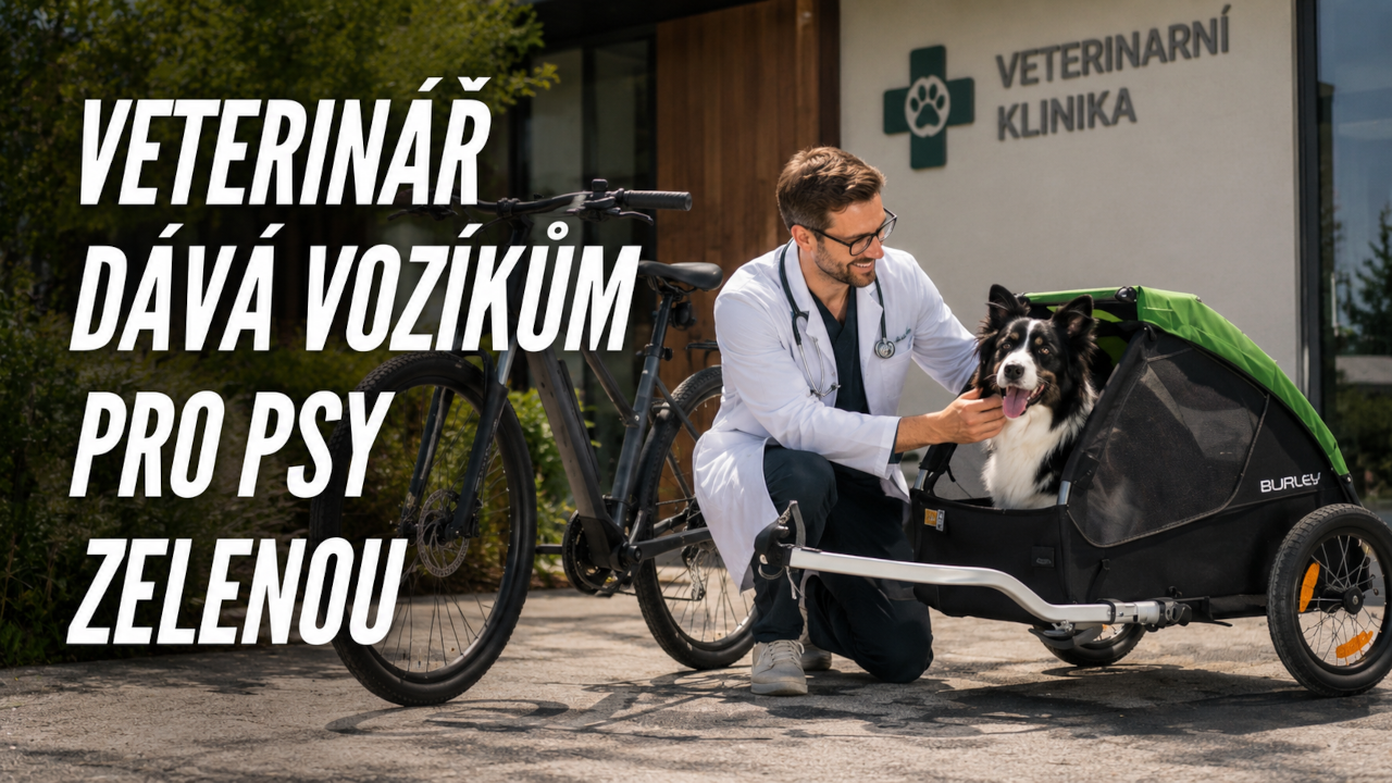 Proč má vozík za kolo pro psa u veterináře zelenou?