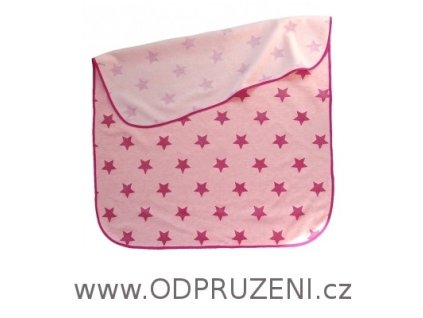 Deka do kočárku s hvězdami růžová Pinkie