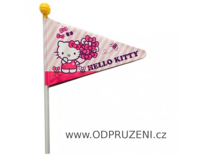 Praporek Hello Kitty na dětské kolo či vozík