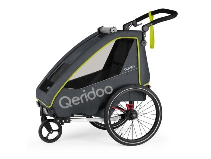 Vozík QERIDOO Qupa1 Grey/Lime
