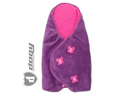 Fialová dívčí rychlozavinovačka a deka 2v1 PINKIE