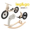 LEG&GO SET Dětská odrážedlo, kolo a houpadlo 3v1