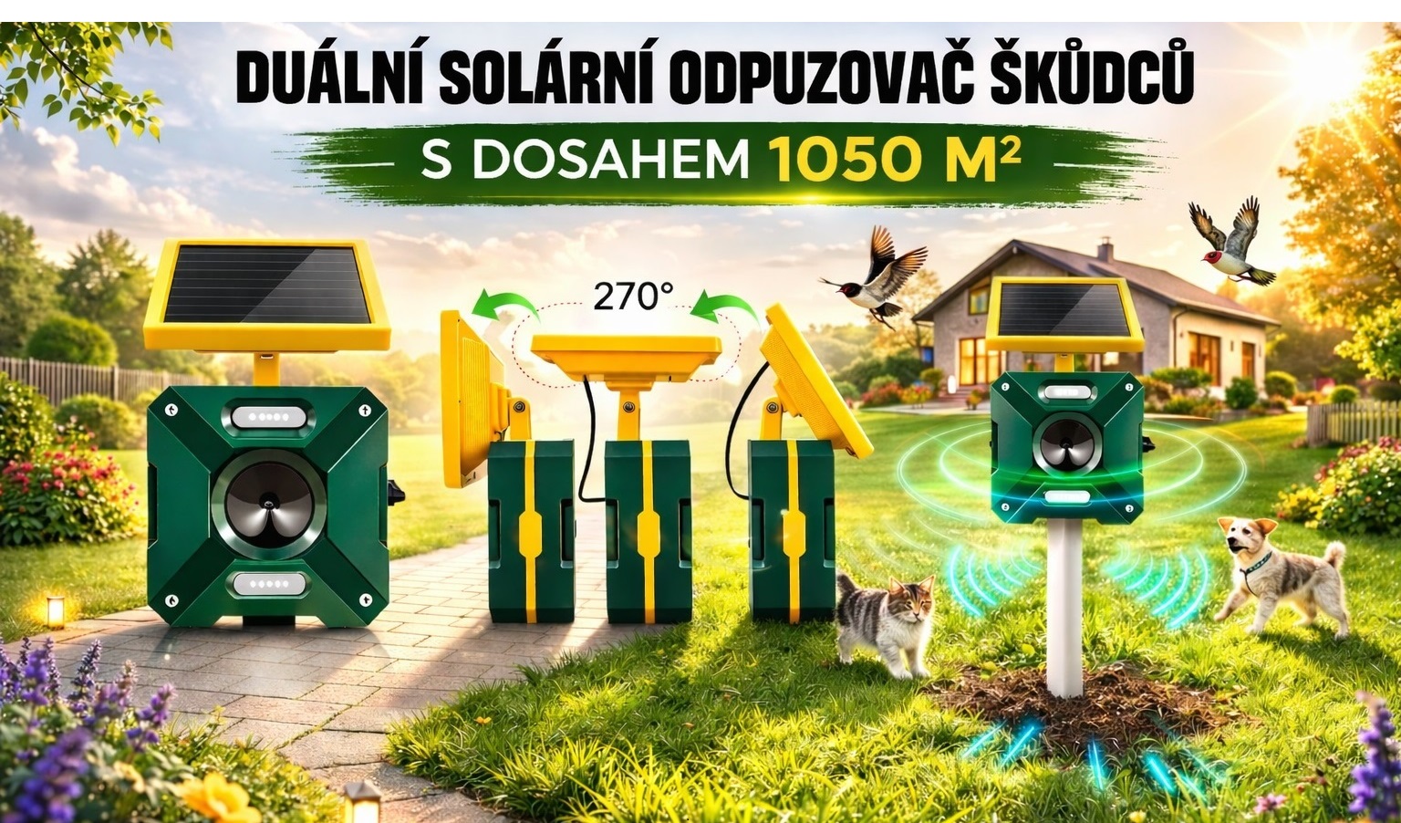 Duální venkovní odpuzovač