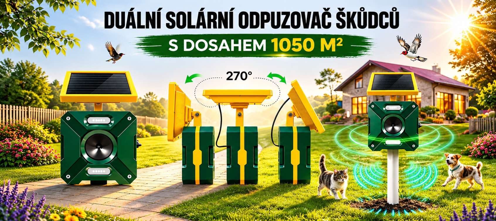 Duální venkovní odpuzovač