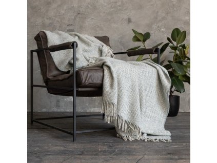 Blue Wool Throw Bruno