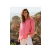Ľanová košeľa s dlhým rukávom CORSICA vo farbe flamingo