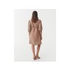 Ľanové šaty VILNIUS v pastelovo hnedej farbe