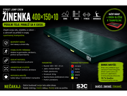 aZinenka 400x150x10cm