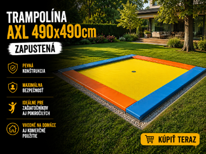 Trampolina AXL Ix1Z 490x490cm