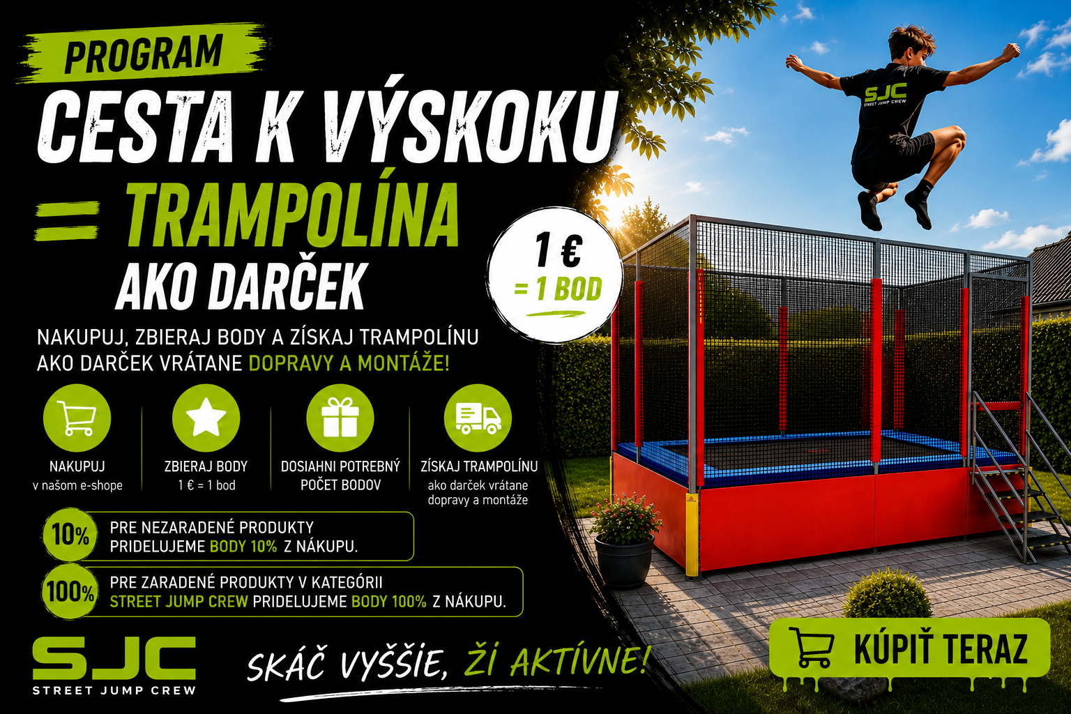 Program: cesta k výskoku = trampolína ako darček