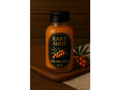 RAKY SHOT přední strana etikety