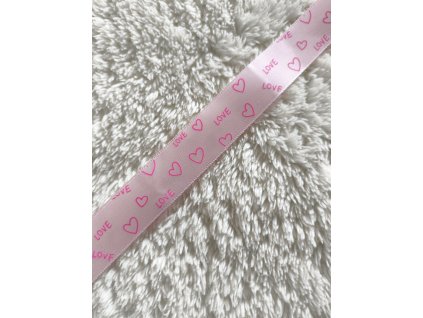 Stuha růžová LOVE