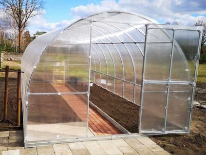 Zahradní skleník Gardentec CLASSIC T 2 x 3 m, 4 mm  5x tyč na paradajky ZADARMO