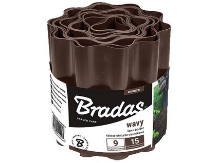 Lem trávnika BRADAS 20 cm x9m, hnedá