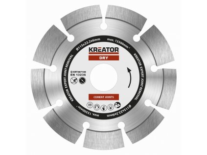 Diamantový brúsny kotúč KREATOR EXPERT 115 mm, segmentový