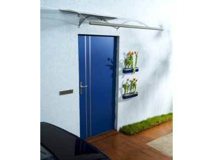 Strieška nad dvere LANITPLAST OLOR 160/87, strieborná