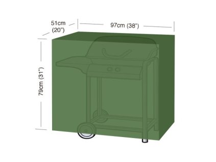 Krycia plachta na gril CLASSIC "S" 97 x 51 x 79 cm, PE 90g/m2