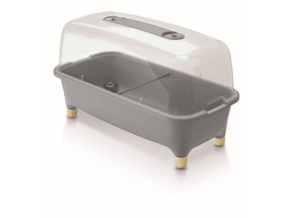 Sadbovač RESPANA PLANTER WOOD low set sivý kameň 78 cm