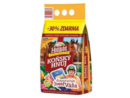 Hnoj konský granulovaný 2,5kg + 30% ZDARMA