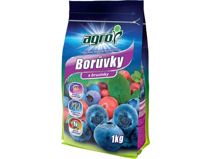 Organominerálne hnojivo AGRO čučoriedky a brusnice 1 kg