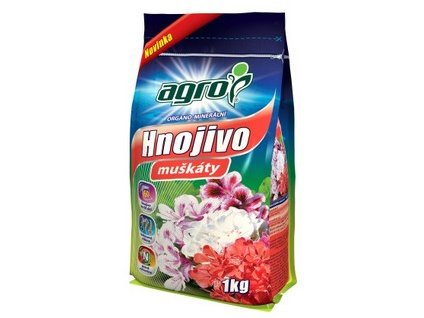 Organominerální hnojivo AGRO muškáty 1 kg CZ/SK