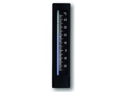 Teploměr venkovní/vnitřní 15 cm černý