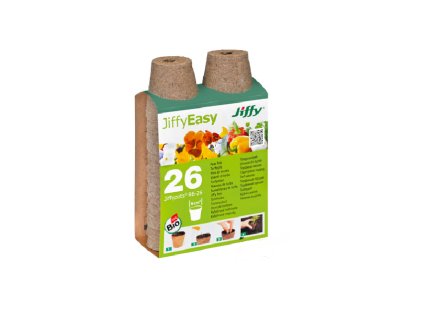 Rašelinový kvetináč Jiffypot 6 cm - balenie 26 ks