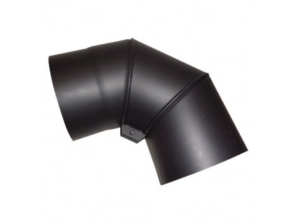 Koleno kouřové otočné 150 mm/90°, t.1,5 mm, černé