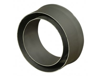 Redukce do komína 150/125 mm (d.80 mm) t.1,5 mm, černá