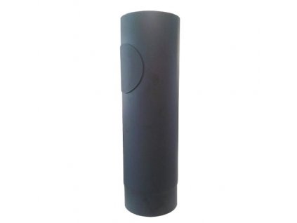 Roura kouřová s otv.150 mm/500, t.1,5 mm, černá