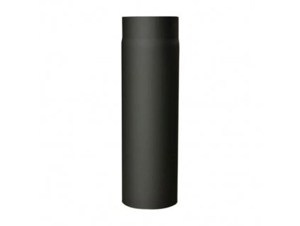 Dymová rúra s klapkou 120 mm/1000, t.1,5 mm, čierna