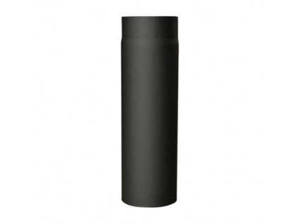 Roura kouřová s klapkou 130 mm/1000, t.1,5 mm, černá