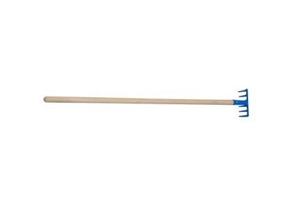 Detské hrable 10cm s násadou 75cm, oceľové