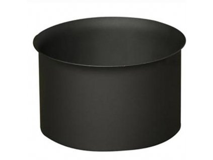 Zděř kouřová 130 mm , t.1,5 mm, černá