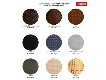 Zástena na balkón IGEL 3 x 1 m, ratan, tmavohnedá