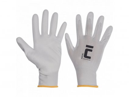 Povrstvené pracovné rukavice BUNTING, biele veľ. 7