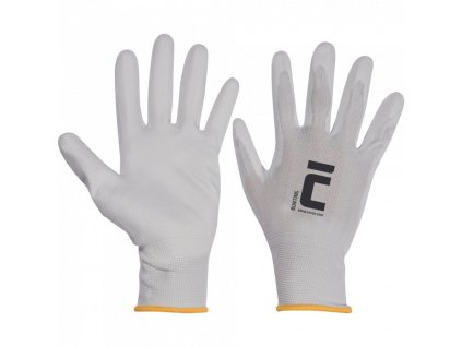 Povrstvené pracovné rukavice BUNTING, biele vel. 8