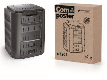 Kompostér COMPOGREEN 320 l černý