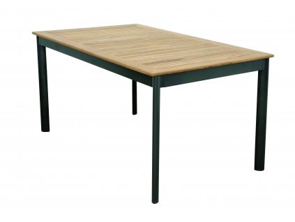 Stôl CONCEPT, rozkladacia, s teakovou doskou
