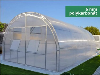 Polykarbonátový skleník IGEL MELON 8 x 4 m, 6 mm + Lopatka, kolík na sadenie, záhradné nožnice, plečka
