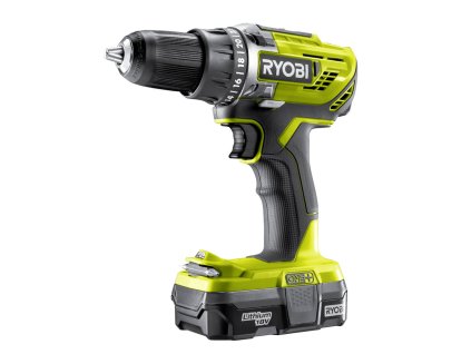 Vŕtačka/skrutkovač RYOBI R18DD3-113S 18V + akumulátor + nabíjačka