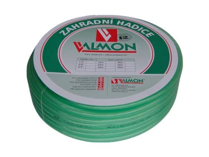 Záhradná hadica VALMON 121122 3/4" (19.0/26.0), 25 m, priehľadná zelená