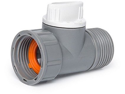 Adaptér s ventilom, vnútorný a vonkajší závit 3/4", WL-2232, WHITE LINE