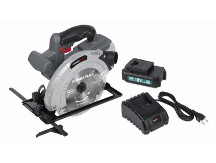 AKU okružná píla POWERPLUS 18V 165mm LI-ION SET