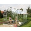 Skleník zo skla VITAVIA URANUS 11500, číre sklo 3 mm, strieborný