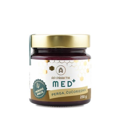 Včelí med  s pergou-fermentovaným peľom a čučoriedkou