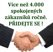 Zakládáme si na spokojeném zákazníkovi, který se k nám vrátí.