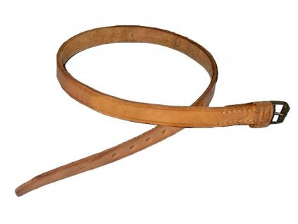 Řemínek ustrojovací kožený, přišitá jedna přezka, originál ČSLA, dlouhodobě skladovaný