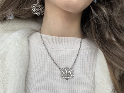 Set náušnice a náhrdelník RAJECKÁ DOLINA z chirurgickej ocele