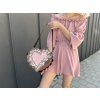 Kabelka Sweetheart s dreveným srdcom